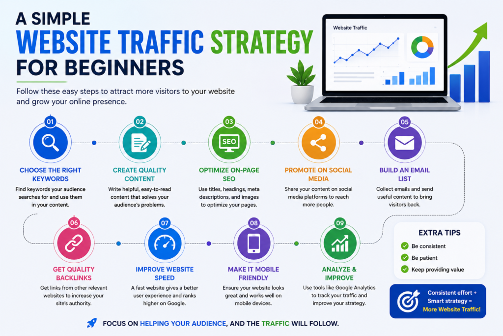 A Simple Website Traffic Strategy for Beginners